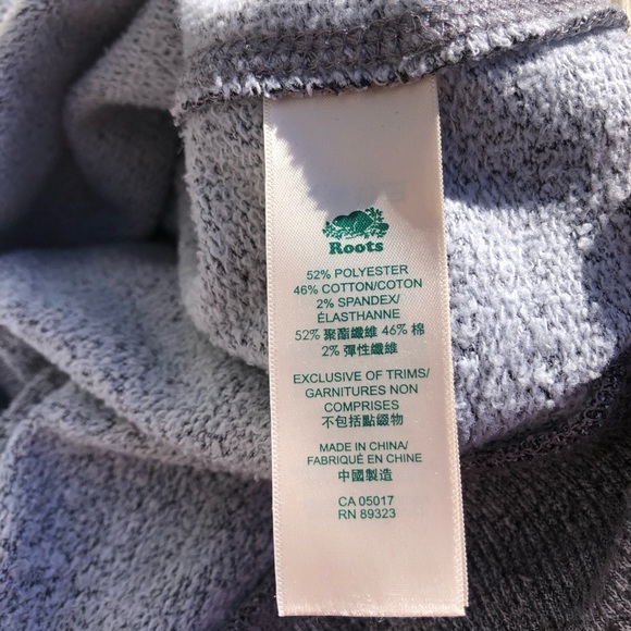Roots Kids Buddy Crew Neck Sweatshirt Salt & Pepper sz. Lg. 9-10 - Picture 6 of 6